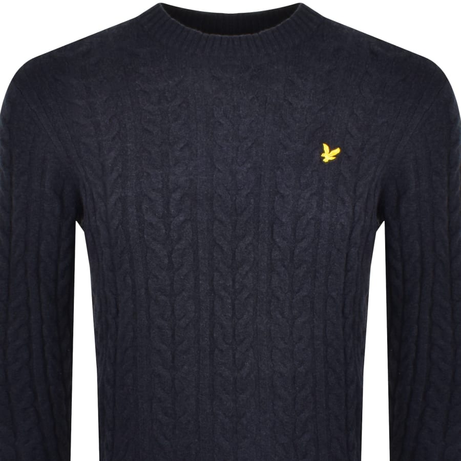 Lyle And Scott Cable Knit Jumper Navy